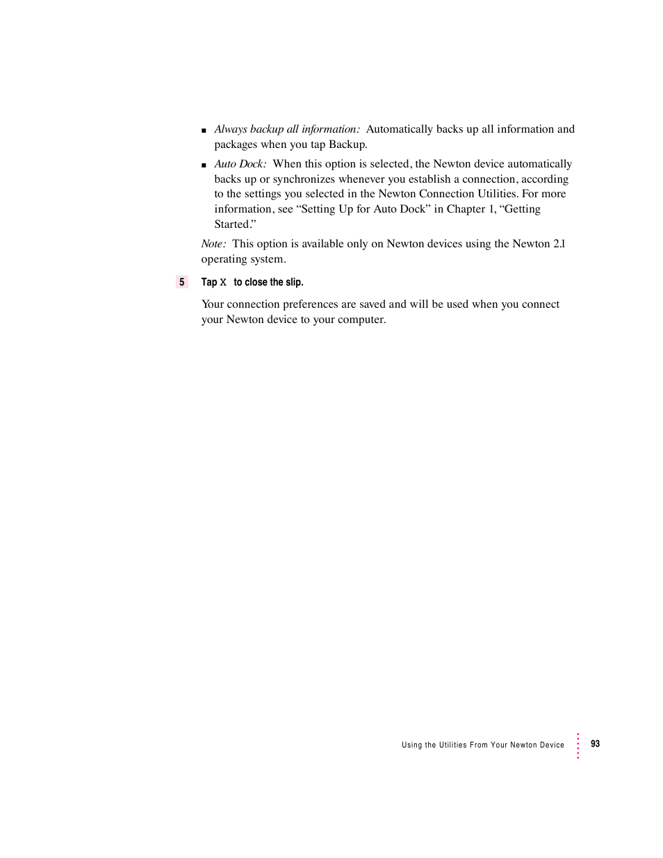 Apple Newton Connection Utilities (for Macintosh) User Manual | Page 93 / 117