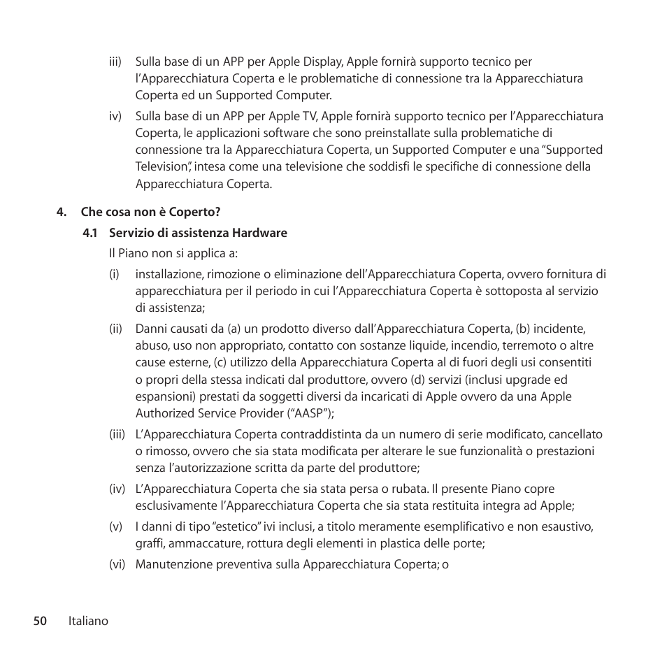 Apple AppleCare Protection Plan for iPod User Manual | Page 50 / 104