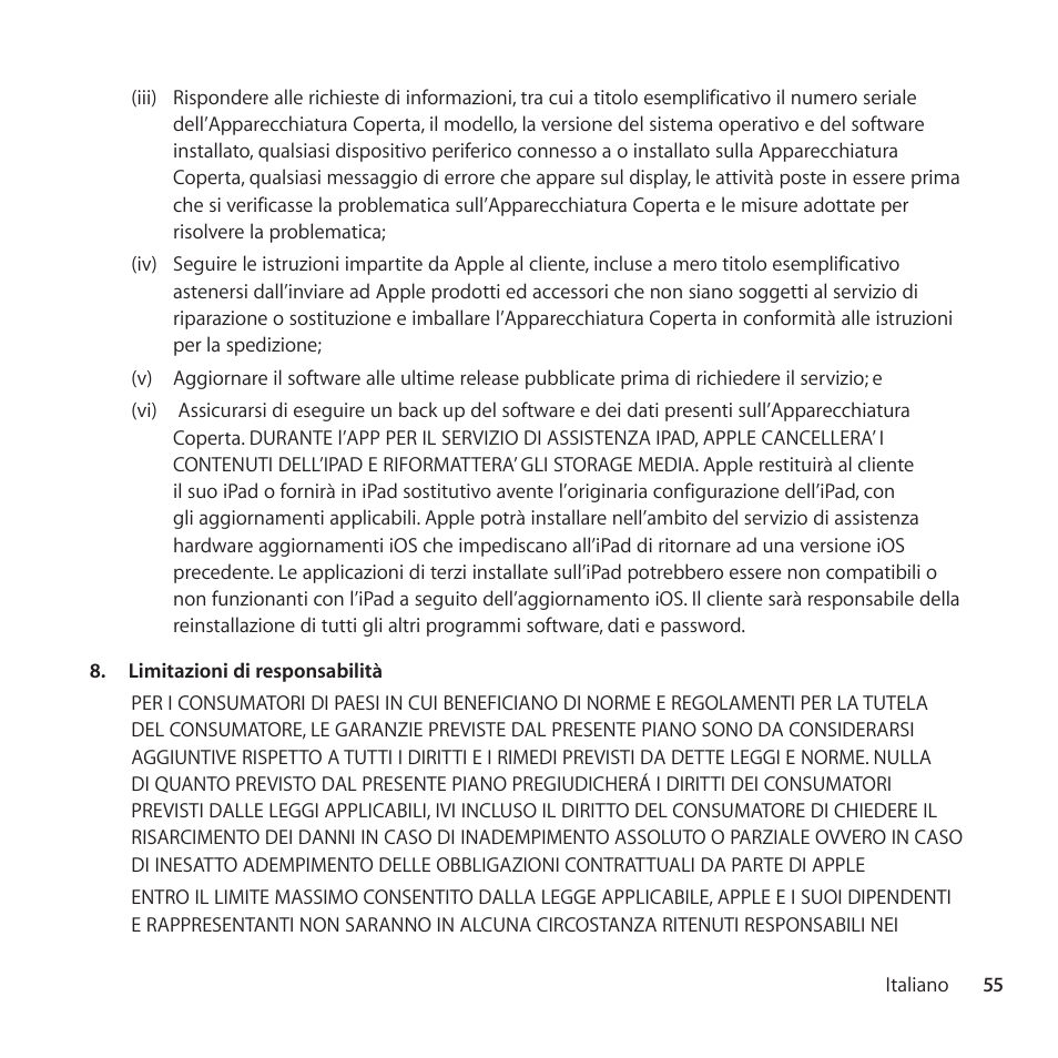 Apple AppleCare Protection Plan for iPod User Manual | Page 55 / 104