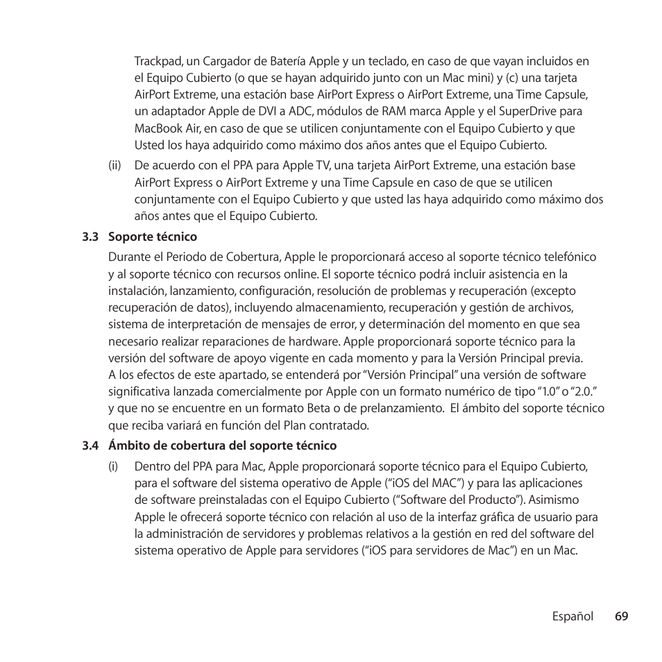 Apple AppleCare Protection Plan for iPod User Manual | Page 69 / 104