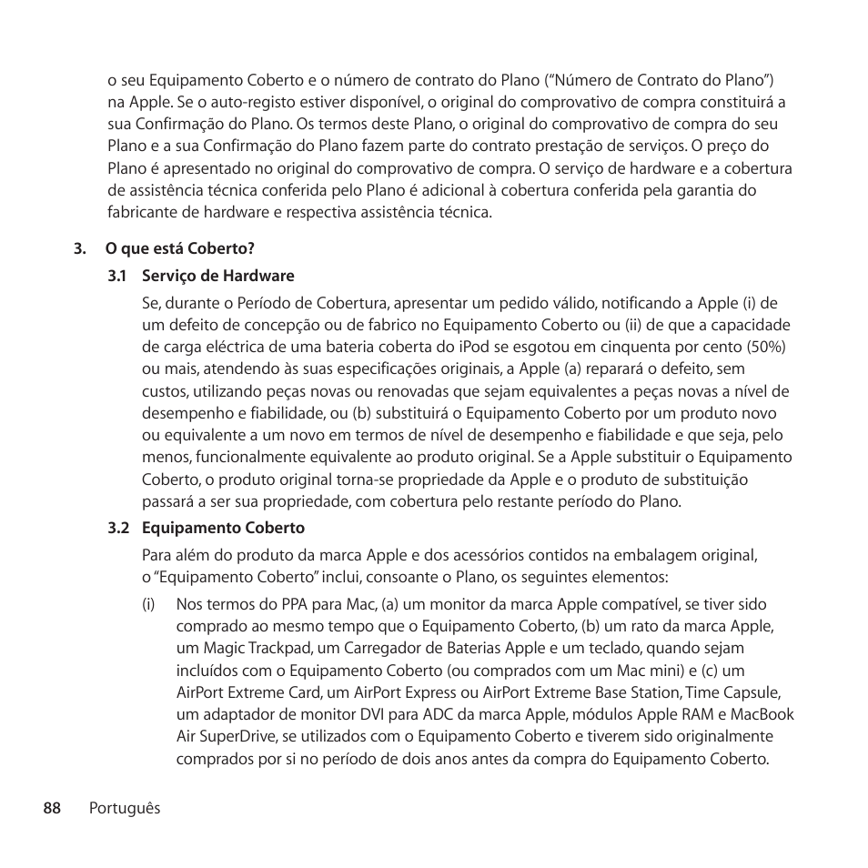 Apple AppleCare Protection Plan for iPod User Manual | Page 88 / 104