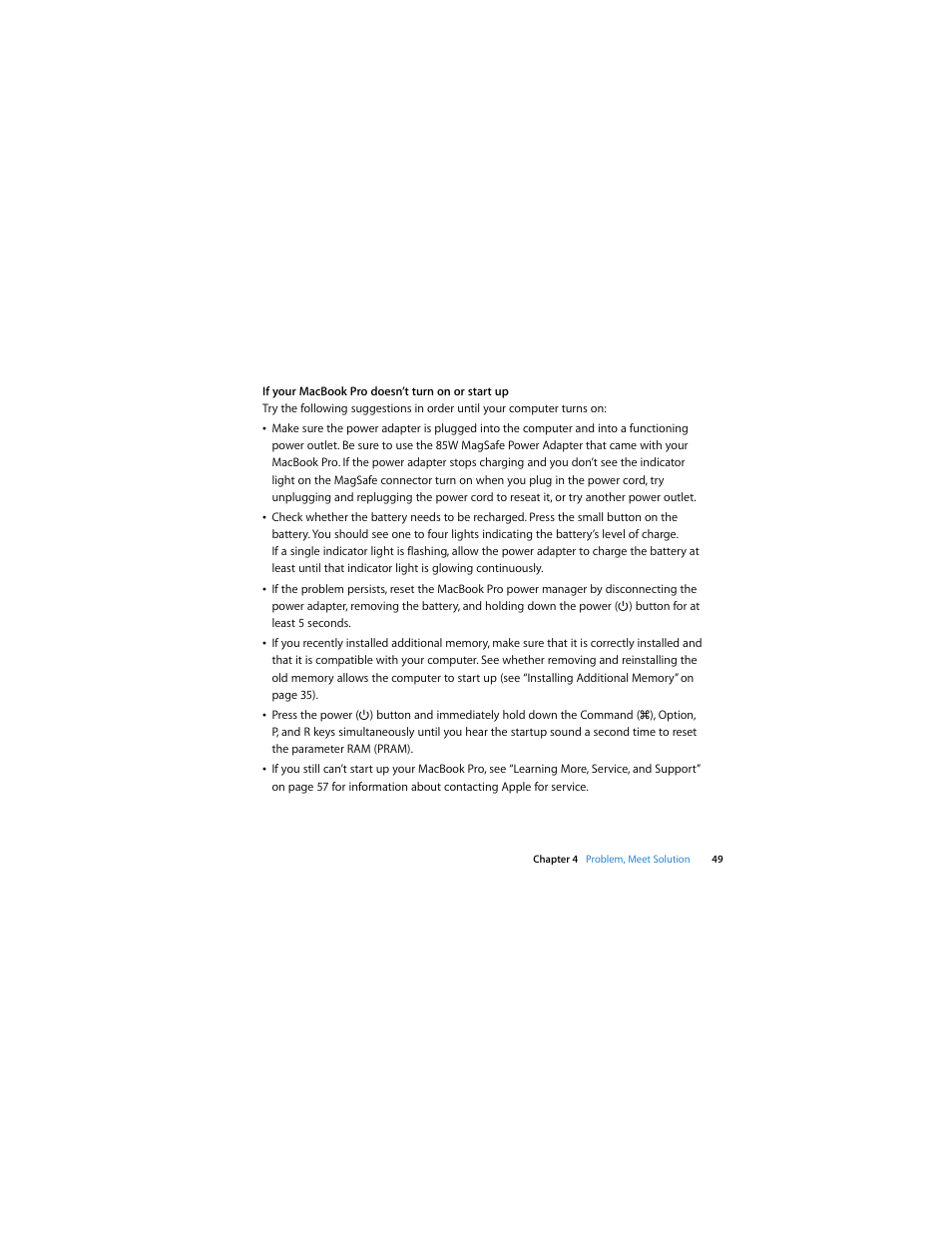 Apple MacBook Pro (Mid 2007, 2.4/2.2 GHz) User Manual | Page 49 / 80