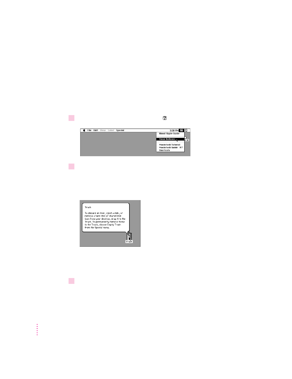 Identifying objects on the screen | Apple Power Macintosh 5400 series User Manual | Page 52 / 185