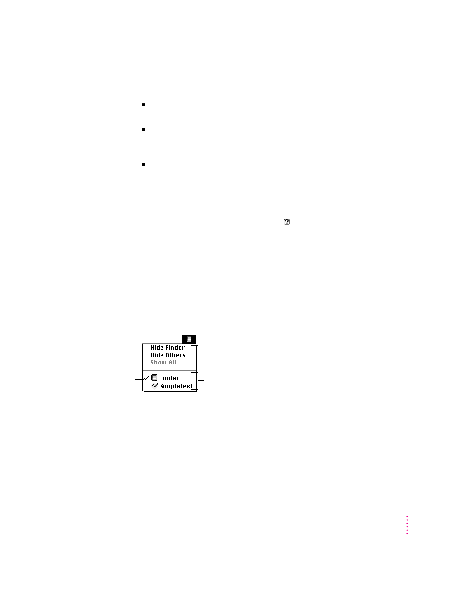 Working with several applications at a time, Finding out which applications are open | Apple Power Macintosh 5400 series User Manual | Page 69 / 185