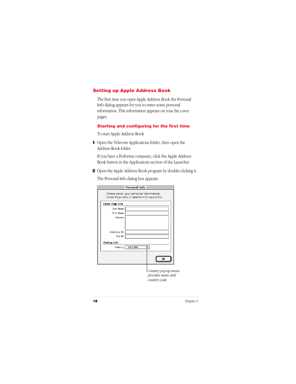 Apple GeoPort Telecom Adapter Kit User Manual | Page 18 / 112