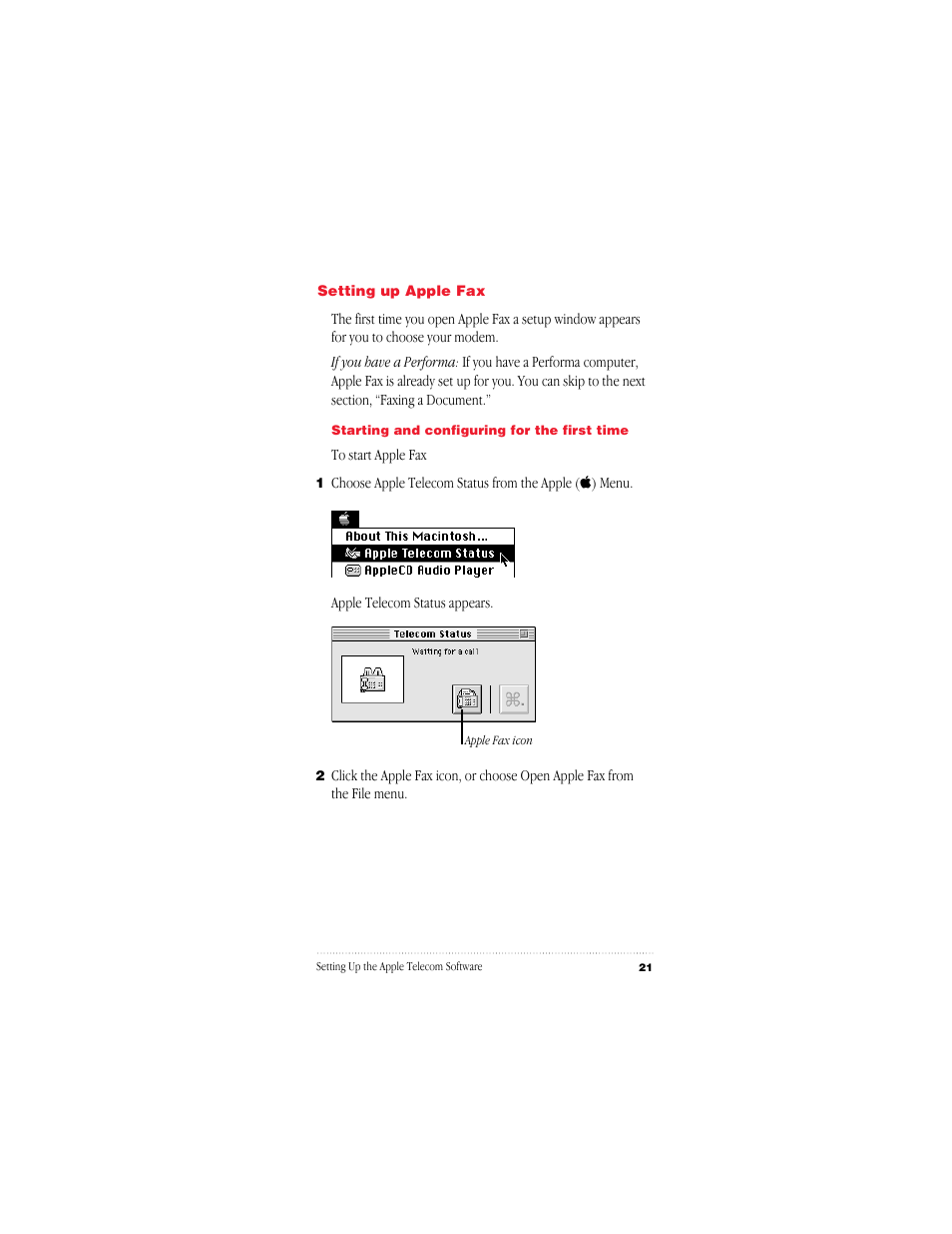 Apple GeoPort Telecom Adapter Kit User Manual | Page 21 / 112