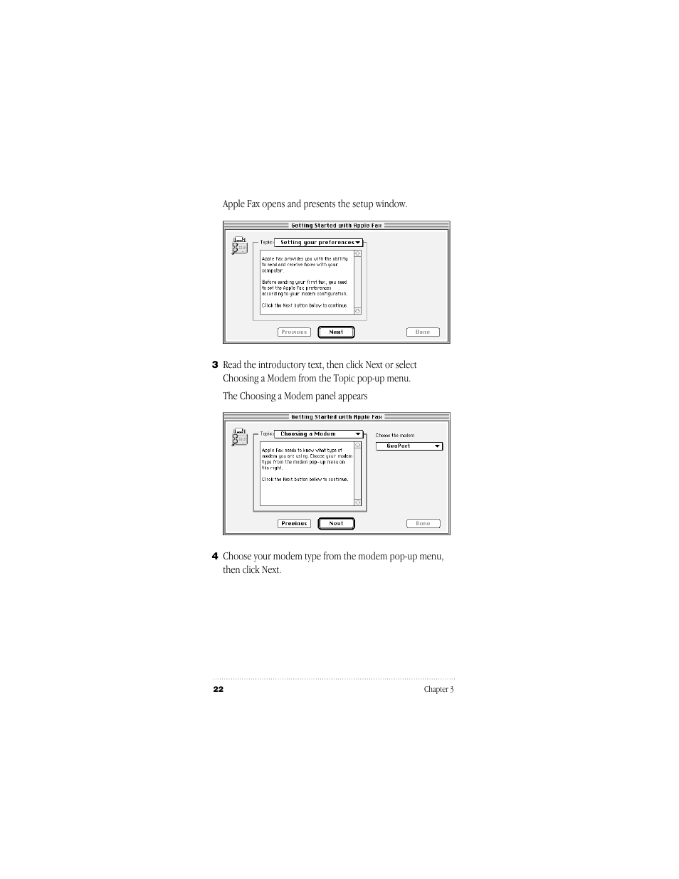 Apple GeoPort Telecom Adapter Kit User Manual | Page 22 / 112