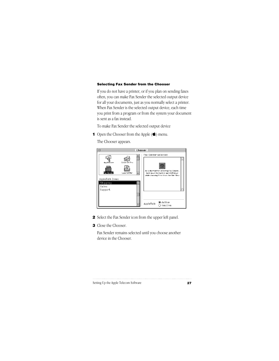 Apple GeoPort Telecom Adapter Kit User Manual | Page 27 / 112