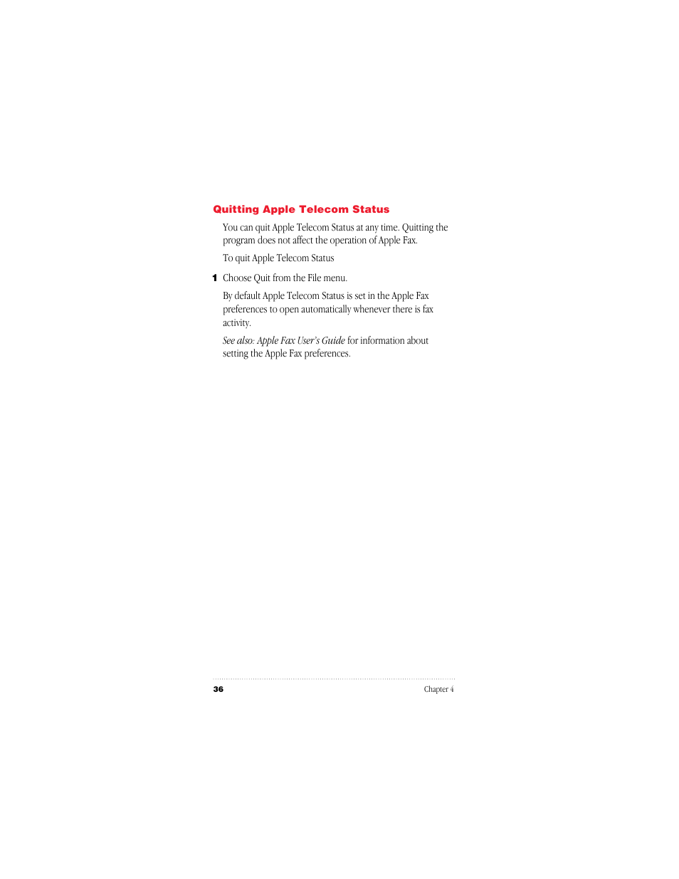 Apple GeoPort Telecom Adapter Kit User Manual | Page 36 / 112