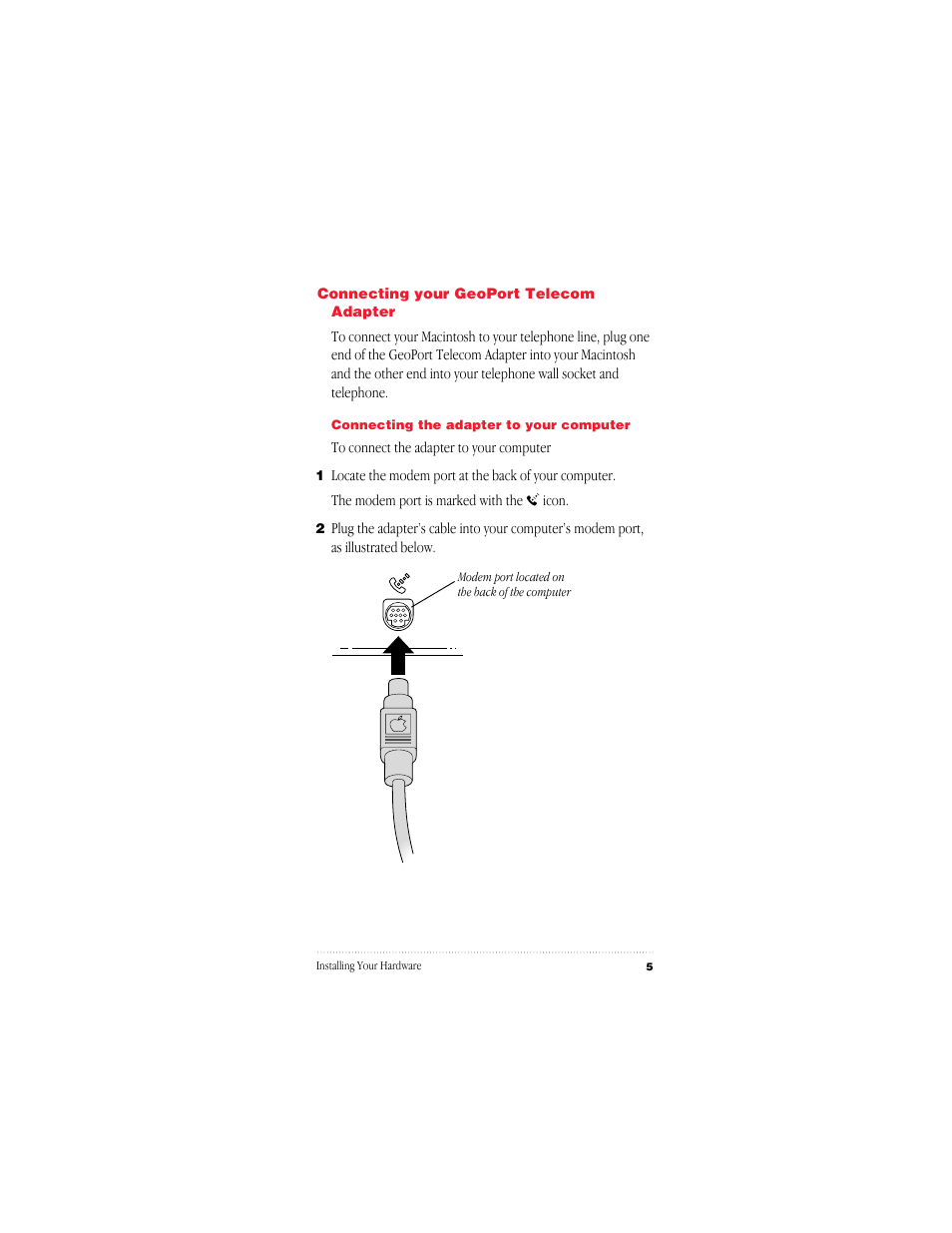 Apple GeoPort Telecom Adapter Kit User Manual | Page 5 / 112