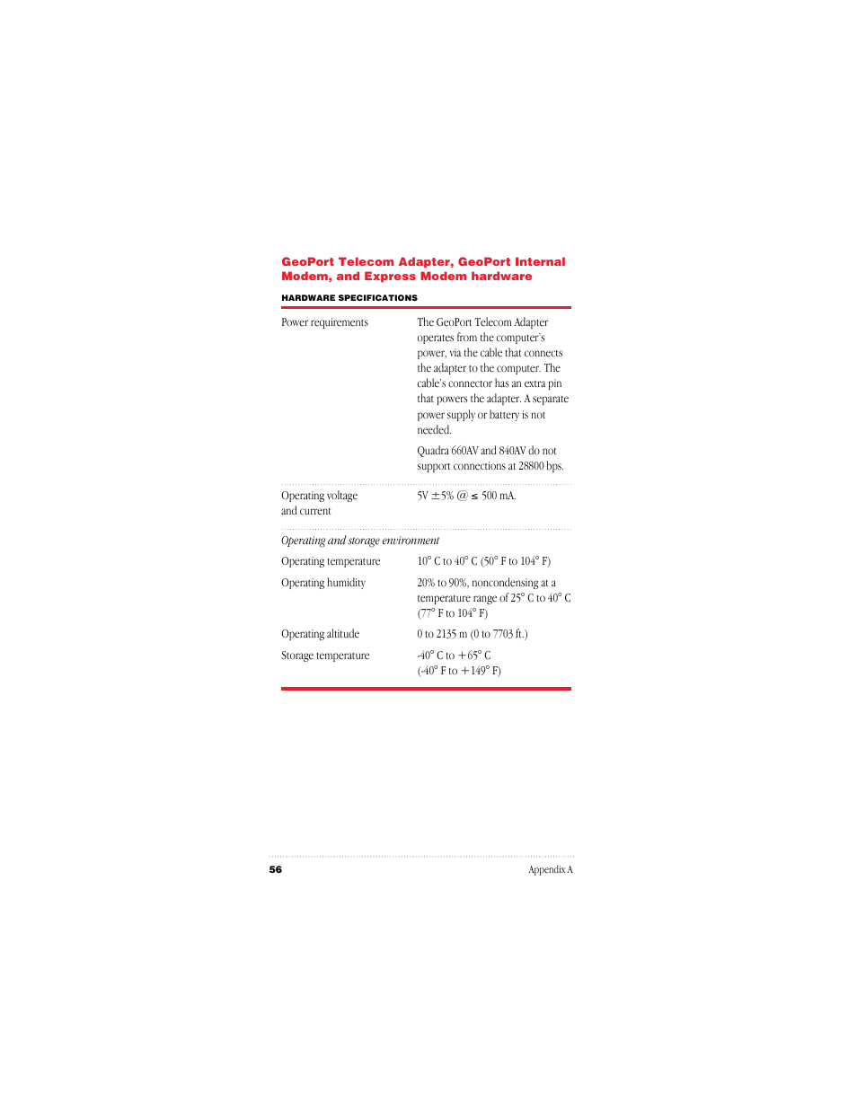 Apple GeoPort Telecom Adapter Kit User Manual | Page 56 / 112