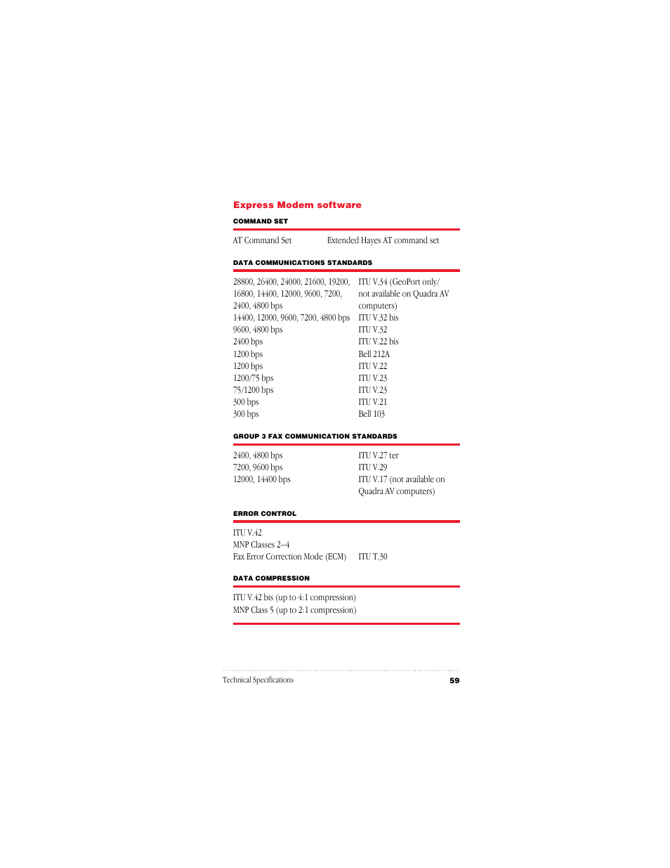 Apple GeoPort Telecom Adapter Kit User Manual | Page 59 / 112