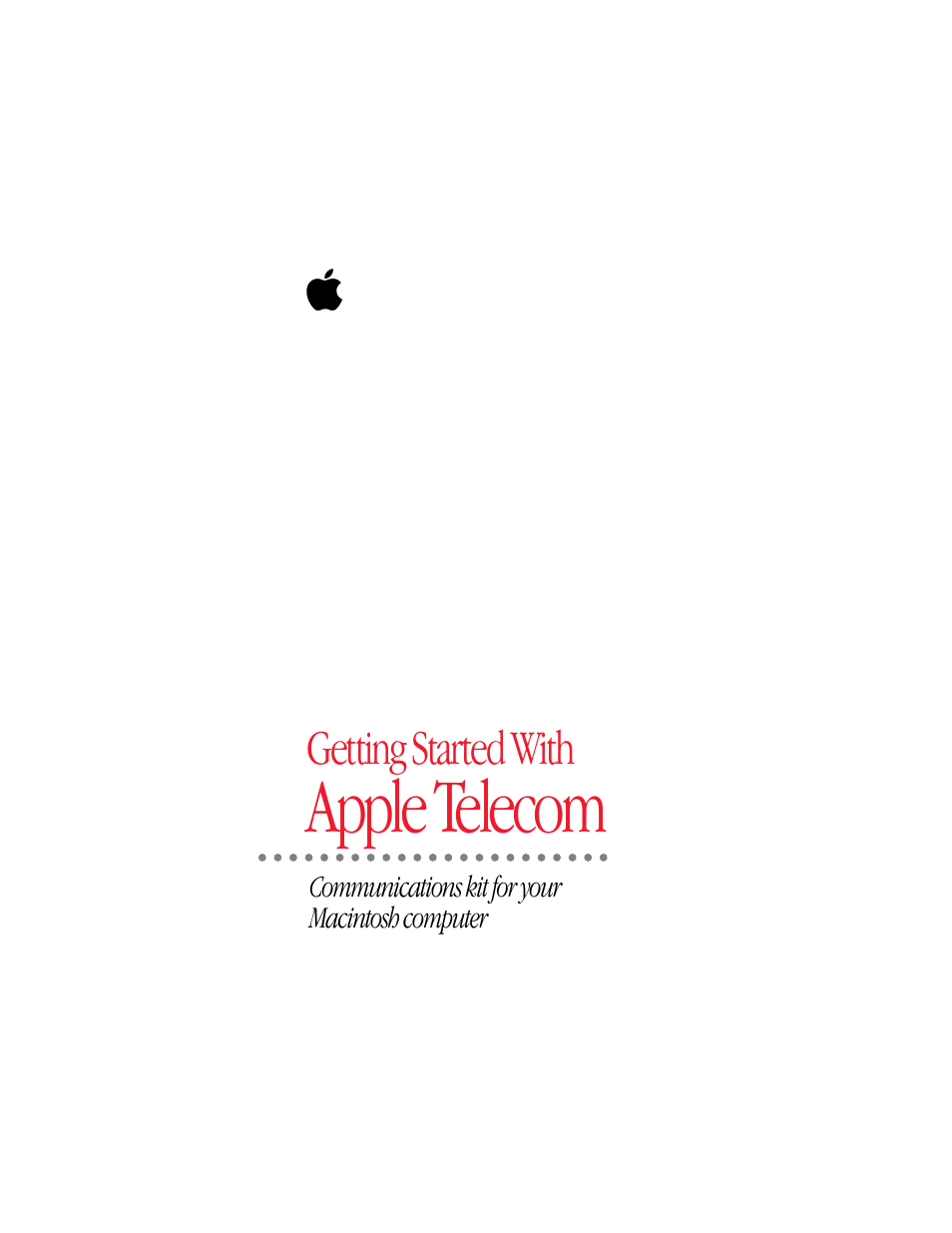 Apple telecom | Apple GeoPort Telecom Adapter Kit User Manual | Page 94 / 112