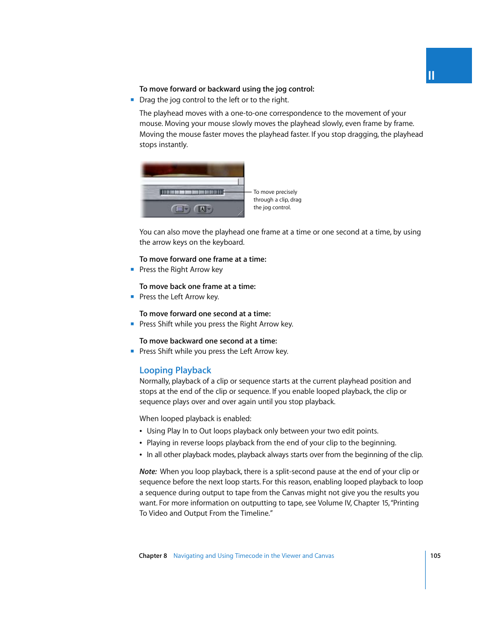 Looping playback | Apple Final Cut Pro 6 User Manual | Page 106 / 2033