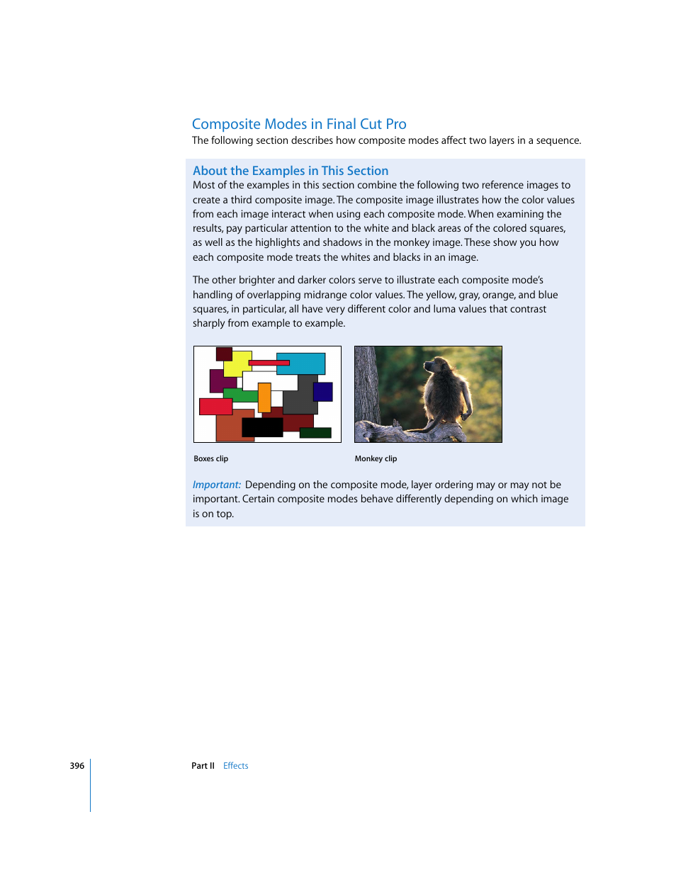 Composite modes in finalcutpro, About the examples in this section, Composite modes in final cut pro | Apple Final Cut Pro 6 User Manual | Page 1181 / 2033