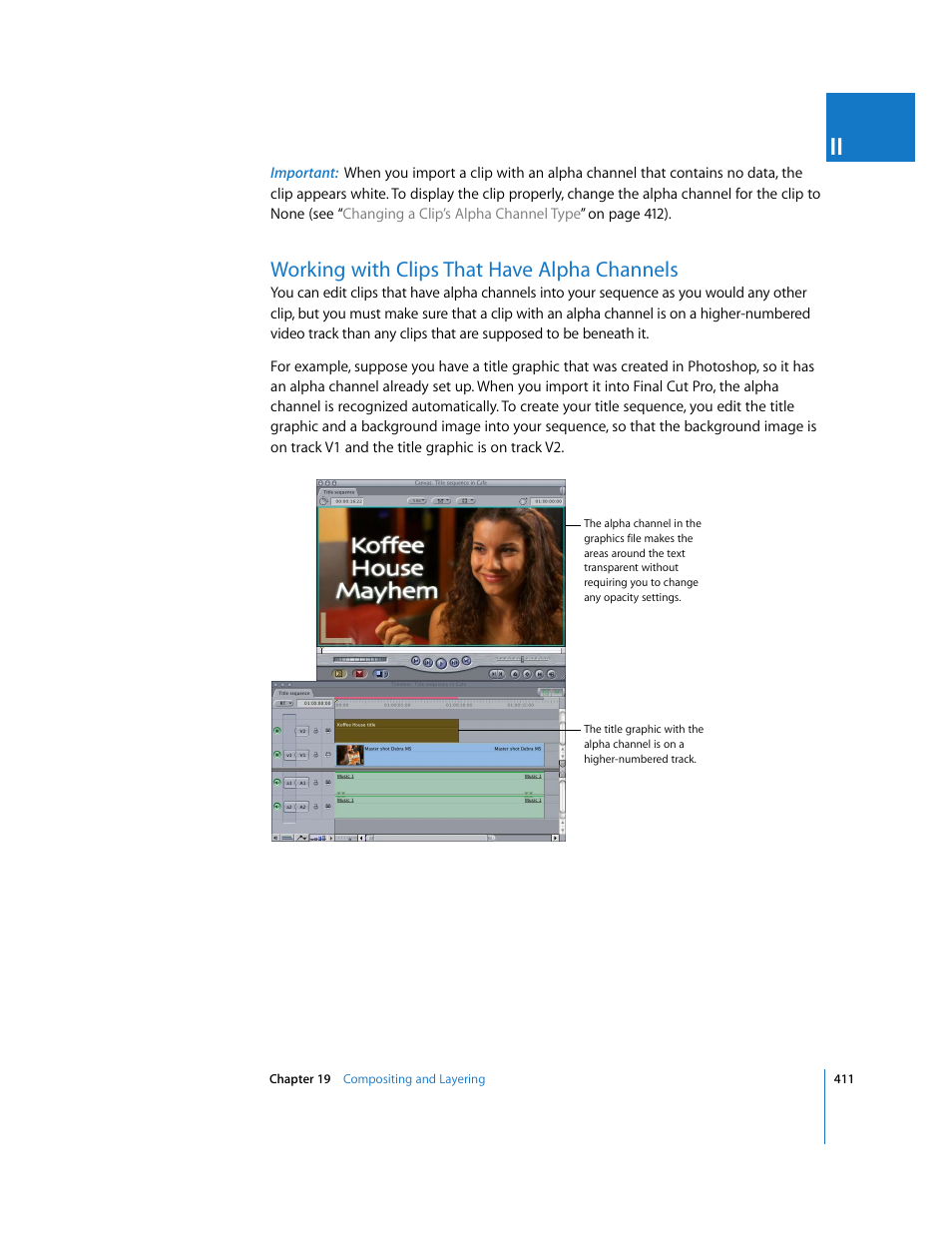 Working with clips that have alpha channels | Apple Final Cut Pro 6 User Manual | Page 1196 / 2033
