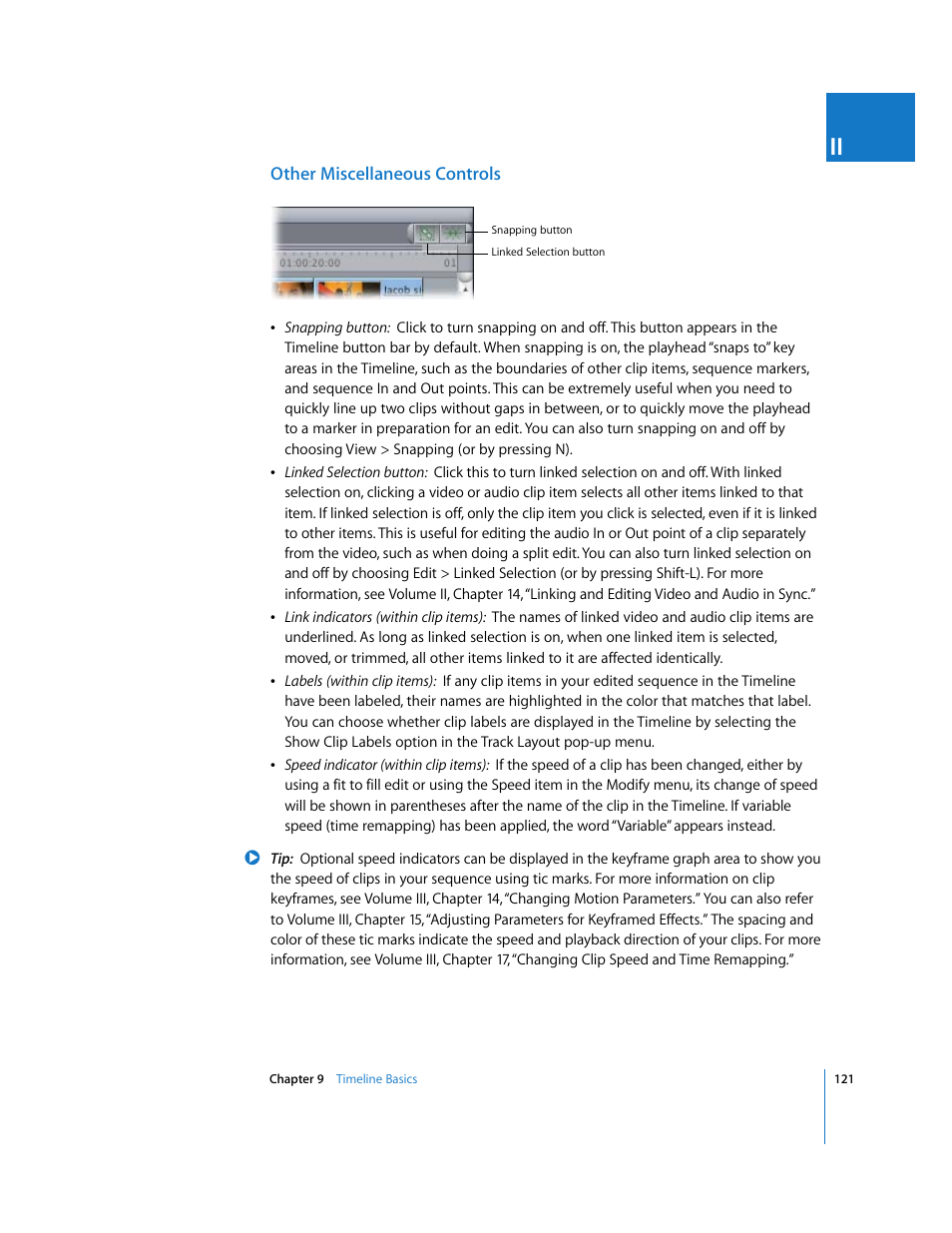 Other miscellaneous controls | Apple Final Cut Pro 6 User Manual | Page 122 / 2033