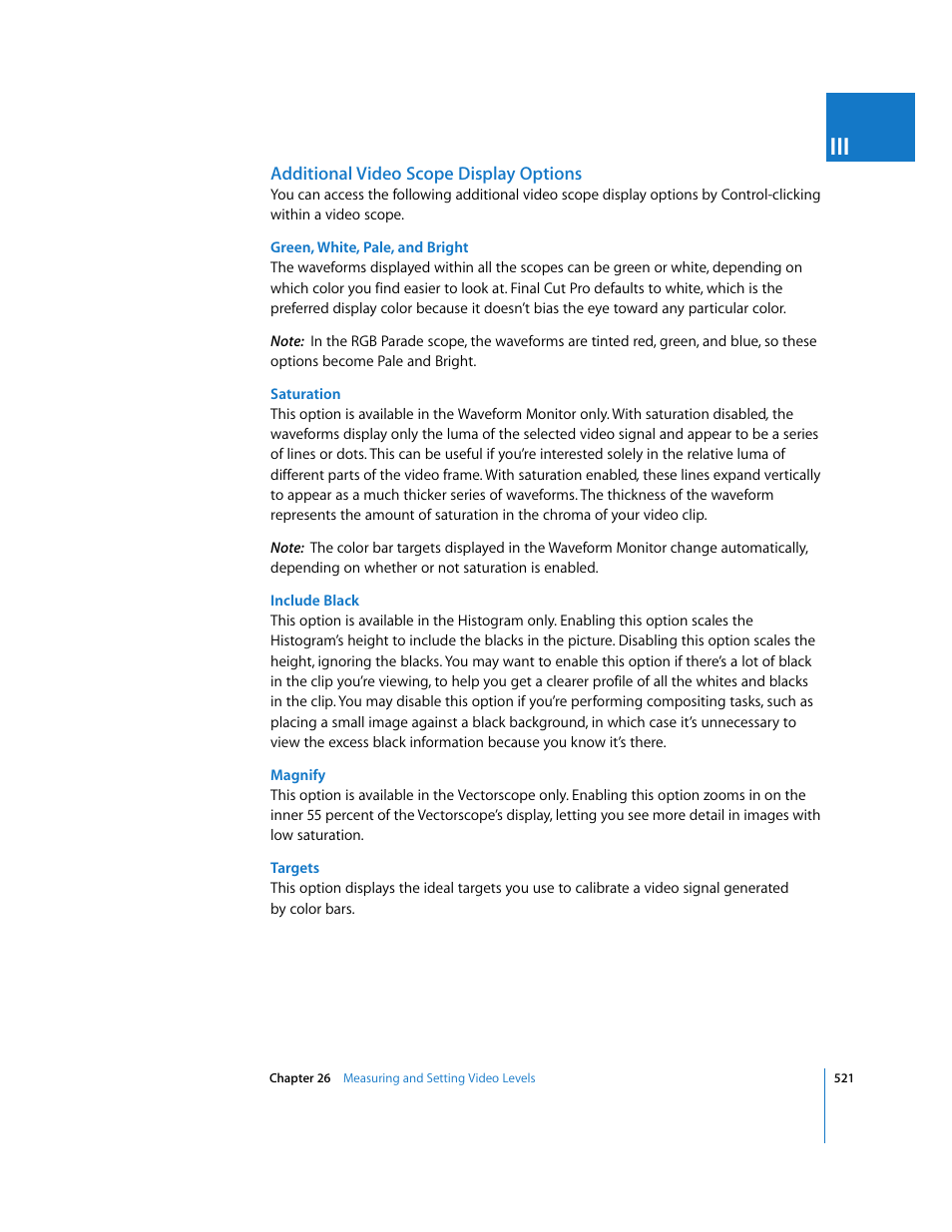 Additional video scope display options | Apple Final Cut Pro 6 User Manual | Page 1306 / 2033