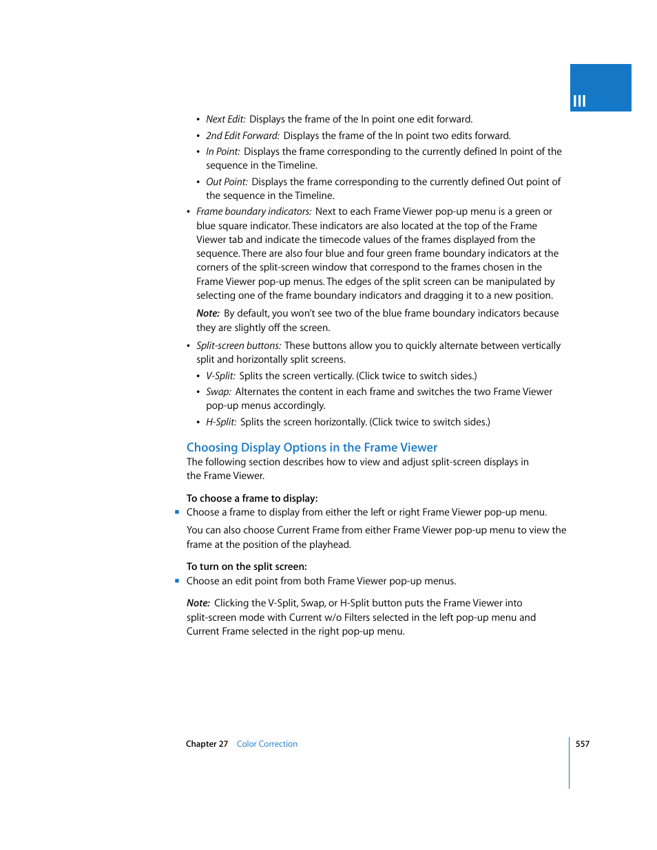 Choosing display options in the frame viewer | Apple Final Cut Pro 6 User Manual | Page 1342 / 2033