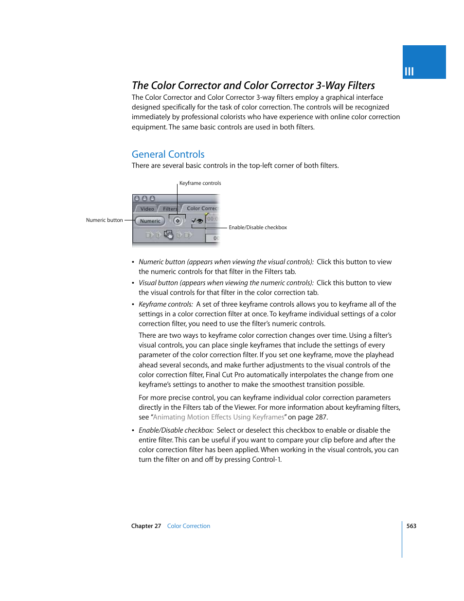 General controls, P. 563) | Apple Final Cut Pro 6 User Manual | Page 1348 / 2033