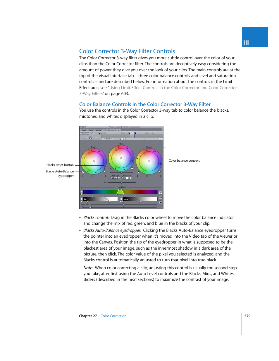 Color corrector 3-way filter controls | Apple Final Cut Pro 6 User Manual | Page 1364 / 2033