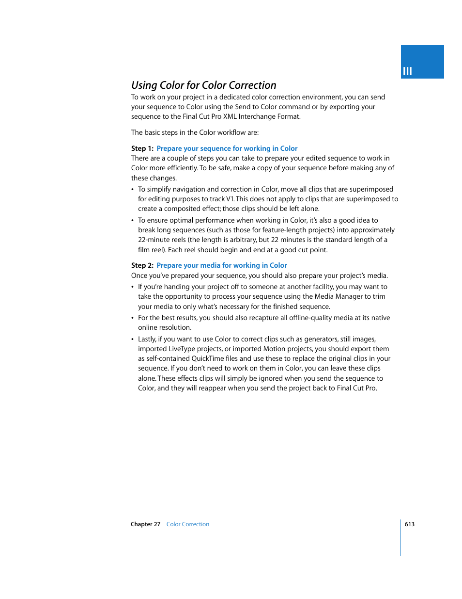 Using color for color correction, P. 613) | Apple Final Cut Pro 6 User Manual | Page 1398 / 2033