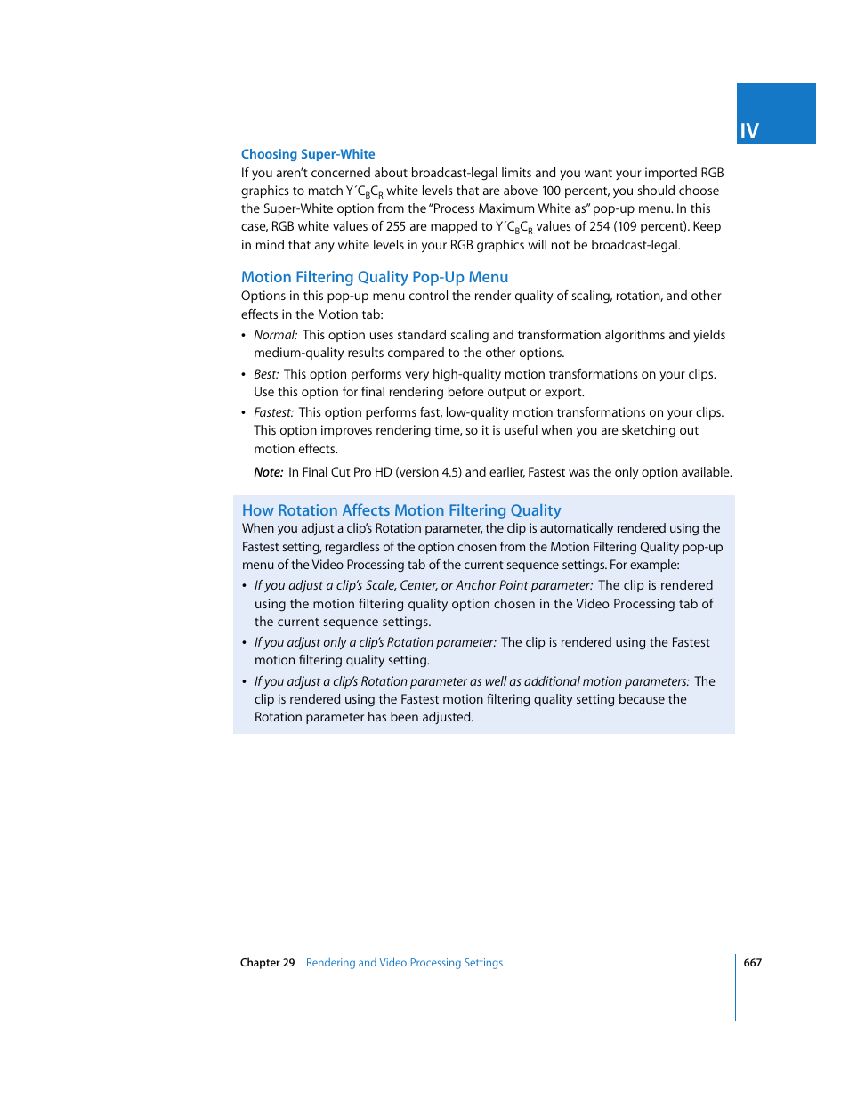 Motion filtering quality pop-up menu, How rotation affects motion filtering quality, Rotation affects motion filtering quality | Apple Final Cut Pro 6 User Manual | Page 1452 / 2033