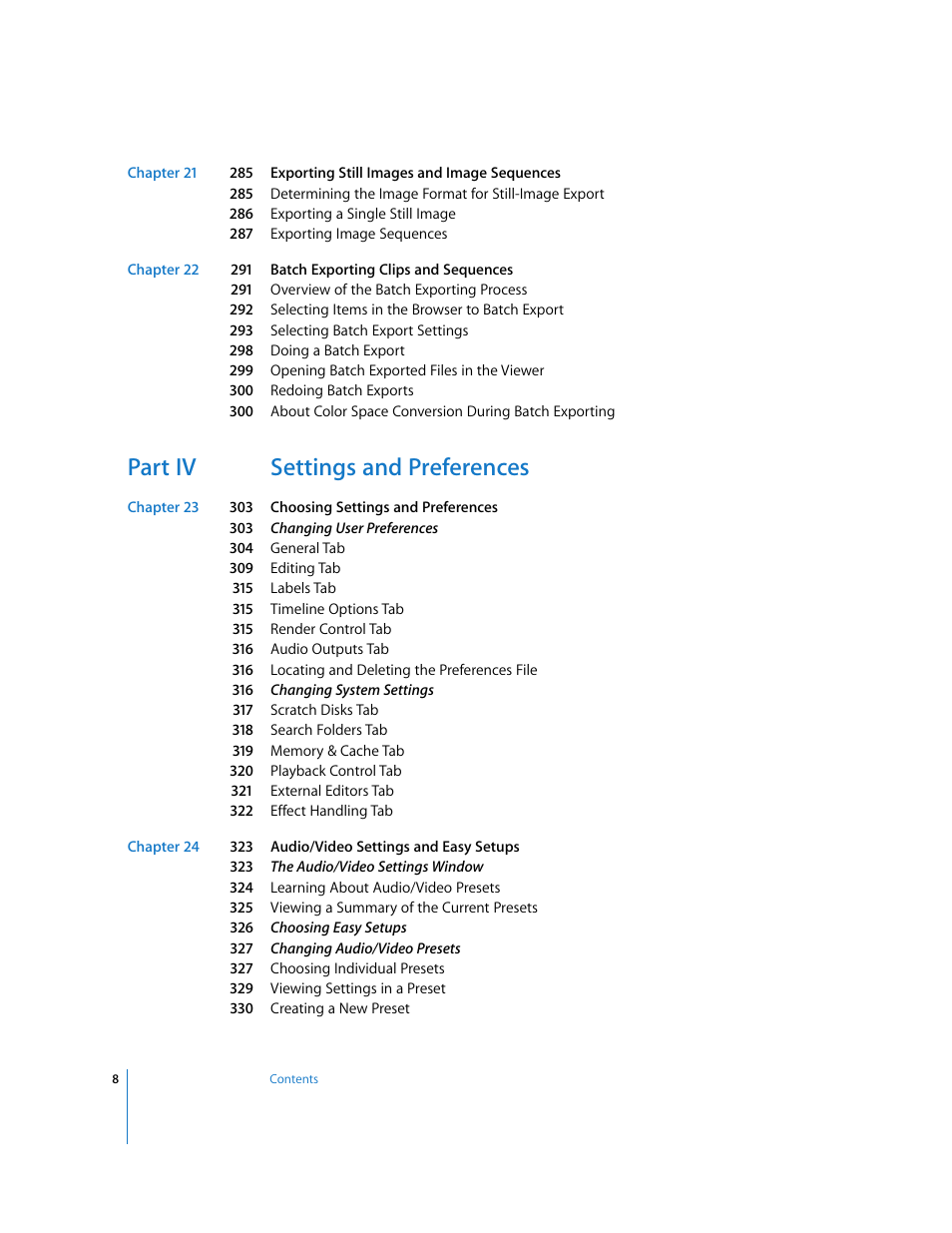 Part iv settings and preferences | Apple Final Cut Pro 6 User Manual | Page 1491 / 2033