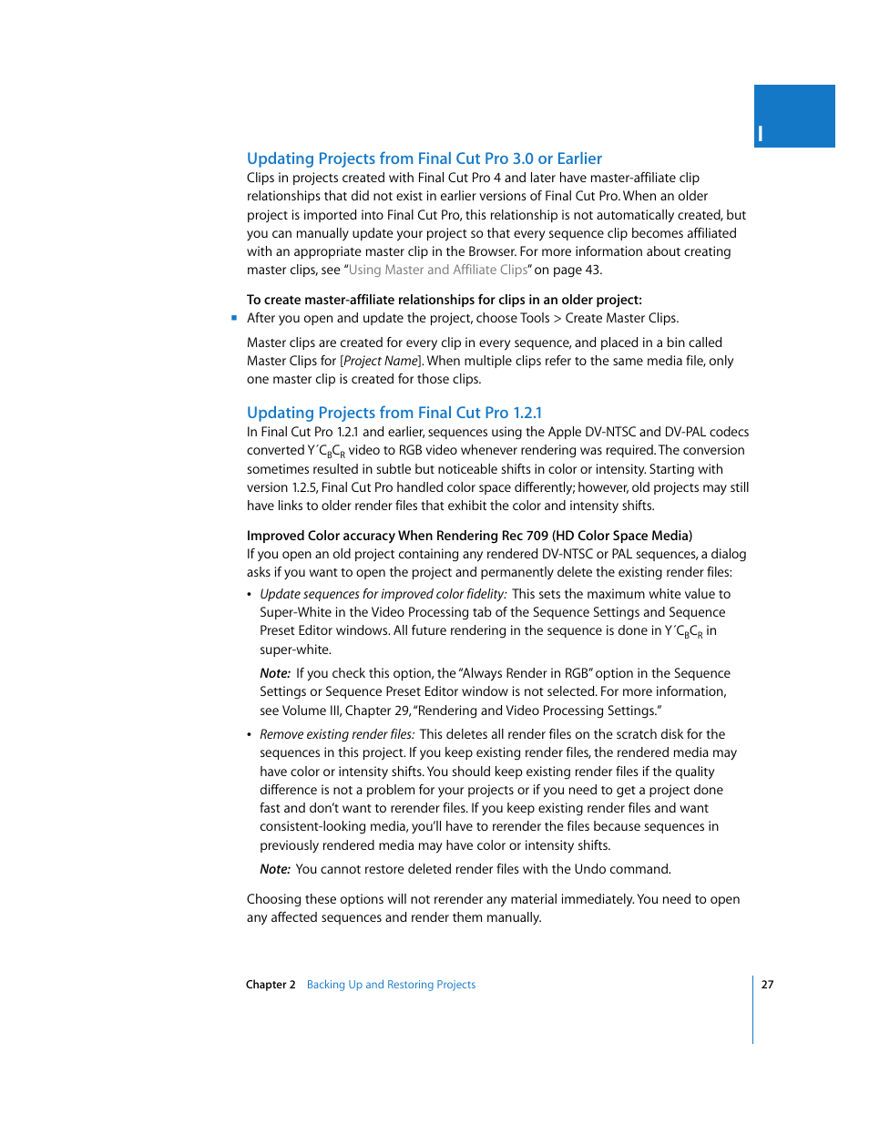 Updating projects from finalcutpro1.2.1 | Apple Final Cut Pro 6 User Manual | Page 1510 / 2033