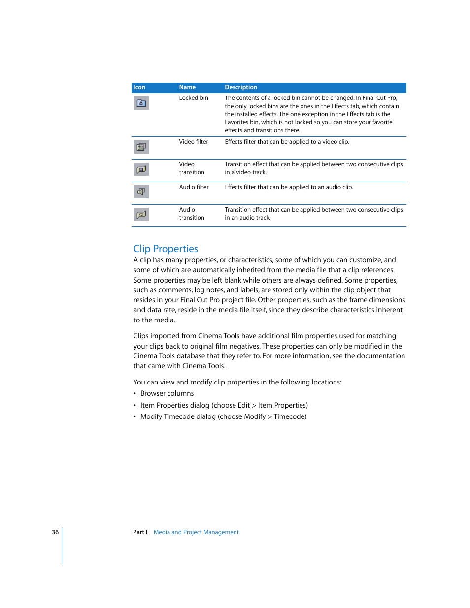 Clip properties, P. 36) | Apple Final Cut Pro 6 User Manual | Page 1519 / 2033