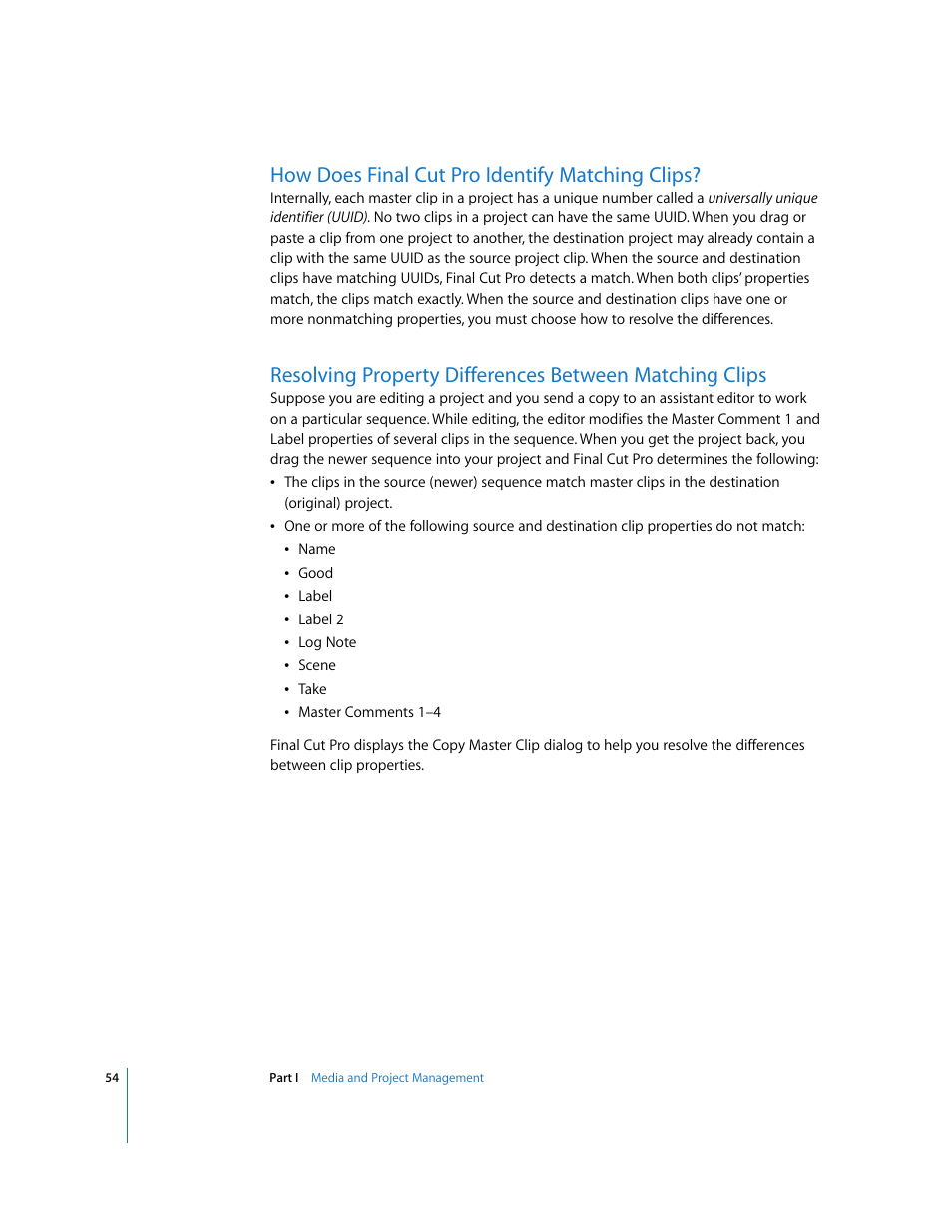 How does finalcutpro identify matching clips, How does final cut pro identify matching clips | Apple Final Cut Pro 6 User Manual | Page 1537 / 2033