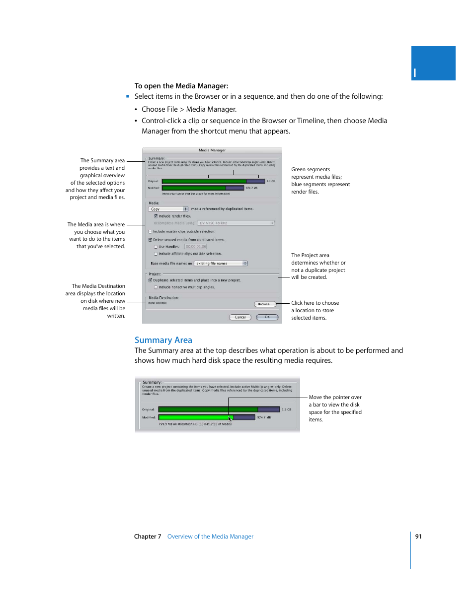 Summary area | Apple Final Cut Pro 6 User Manual | Page 1574 / 2033