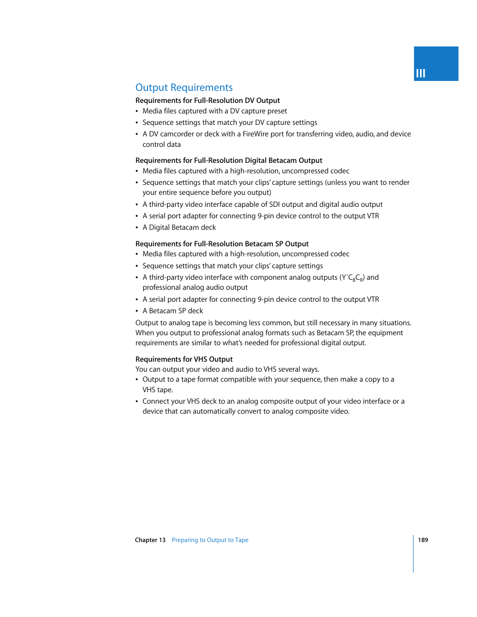Output requirements, P. 189) | Apple Final Cut Pro 6 User Manual | Page 1672 / 2033