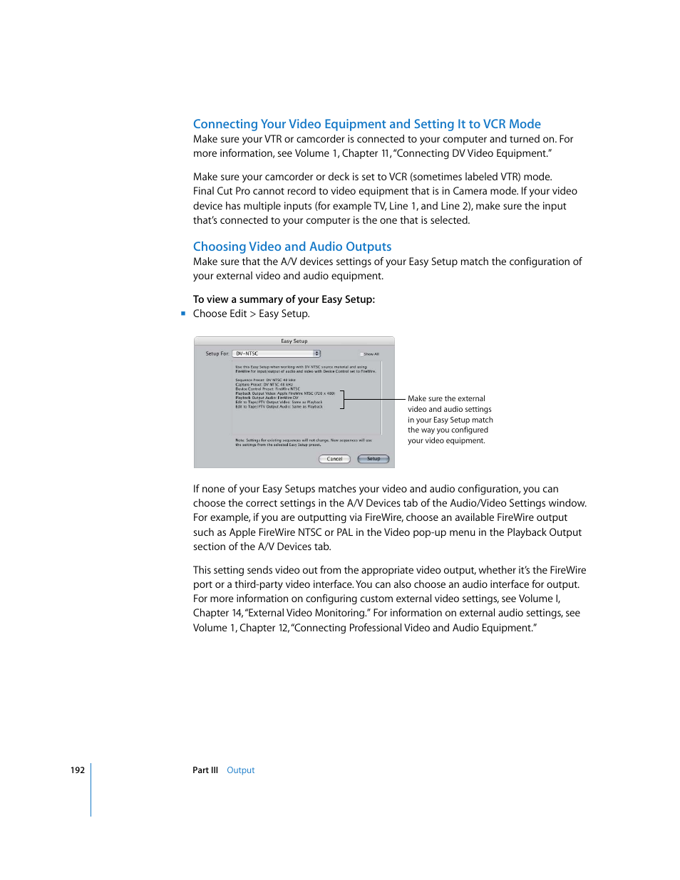 Choosing video and audio outputs | Apple Final Cut Pro 6 User Manual | Page 1675 / 2033