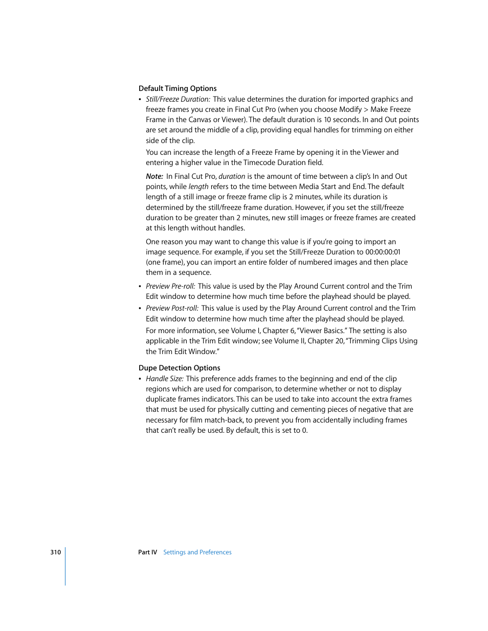 Default timing options | Apple Final Cut Pro 6 User Manual | Page 1793 / 2033