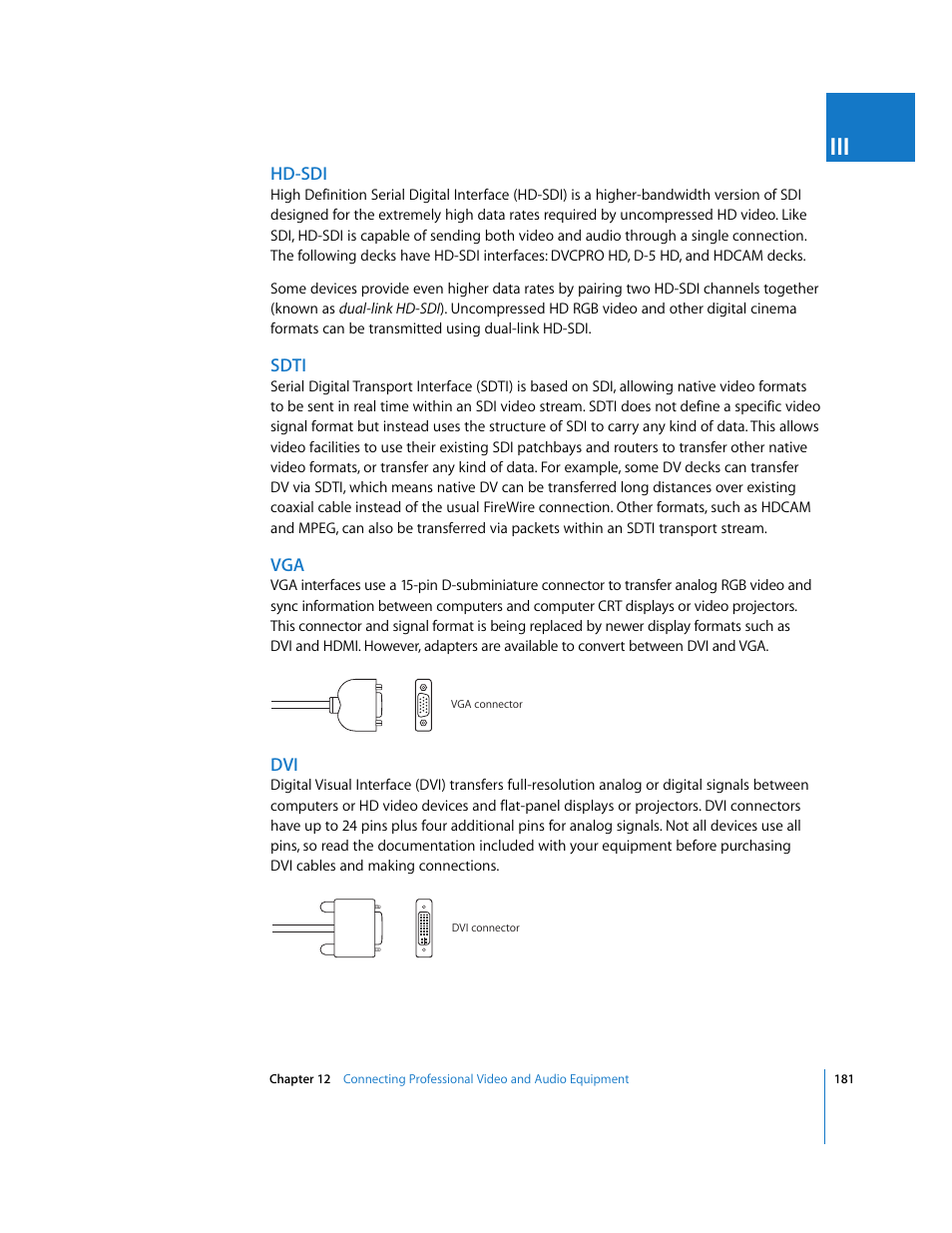 Hd-sdi, Sdti | Apple Final Cut Pro 6 User Manual | Page 182 / 2033