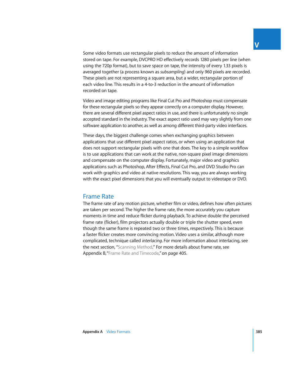 Frame rate | Apple Final Cut Pro 6 User Manual | Page 1868 / 2033