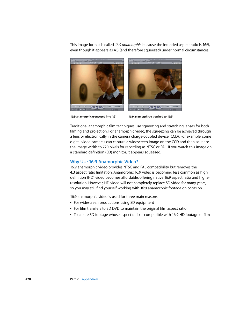 Why use 16:9 anamorphic video | Apple Final Cut Pro 6 User Manual | Page 1911 / 2033