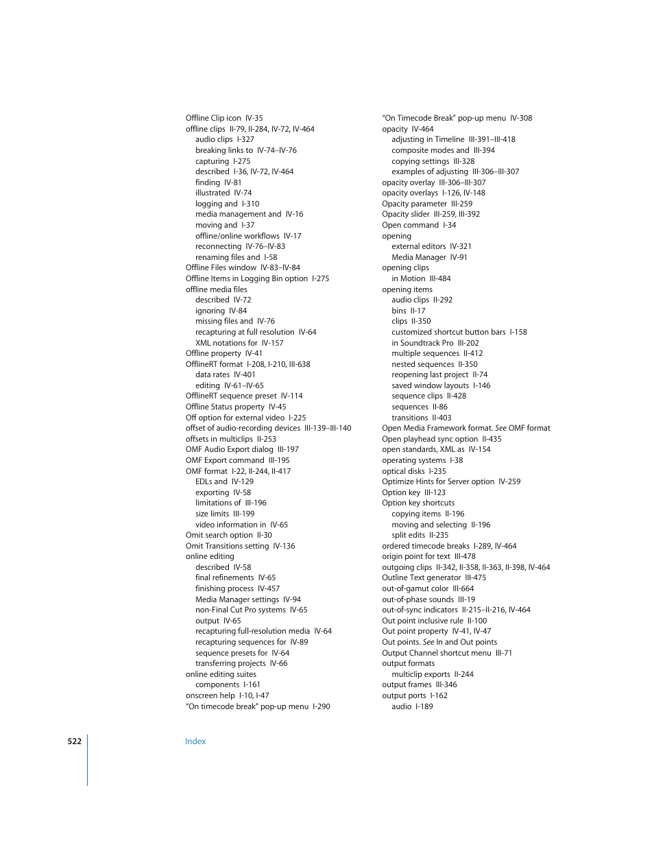 Apple Final Cut Pro 6 User Manual | Page 2005 / 2033