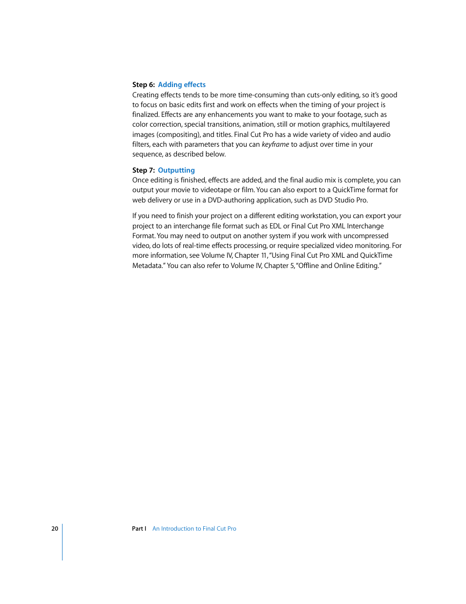 Apple Final Cut Pro 6 User Manual | Page 21 / 2033