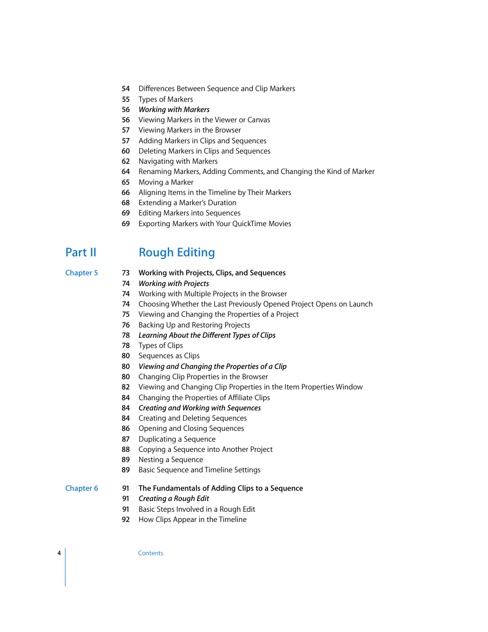 Part ii rough editing | Apple Final Cut Pro 6 User Manual | Page 337 / 2033