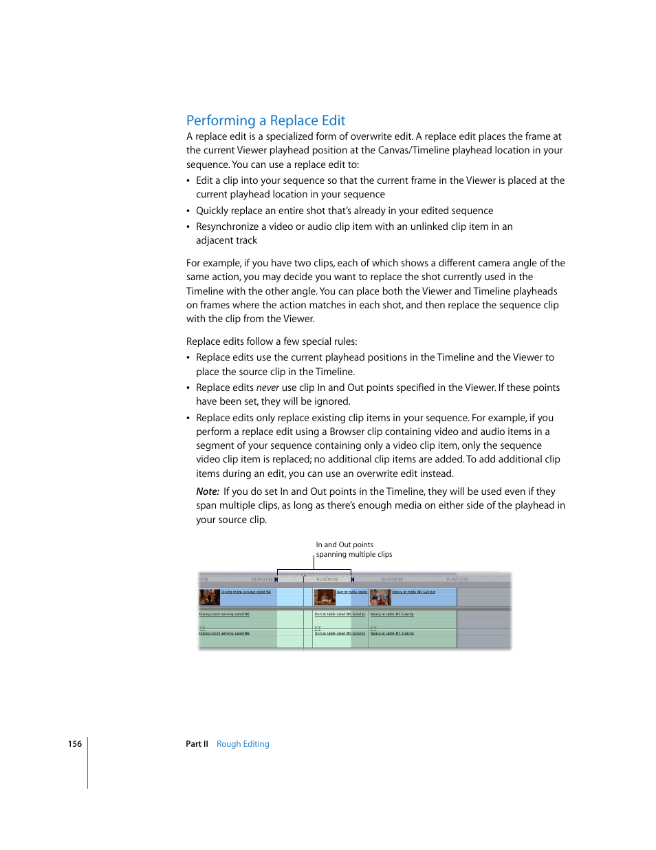 Performing a replace edit | Apple Final Cut Pro 6 User Manual | Page 489 / 2033