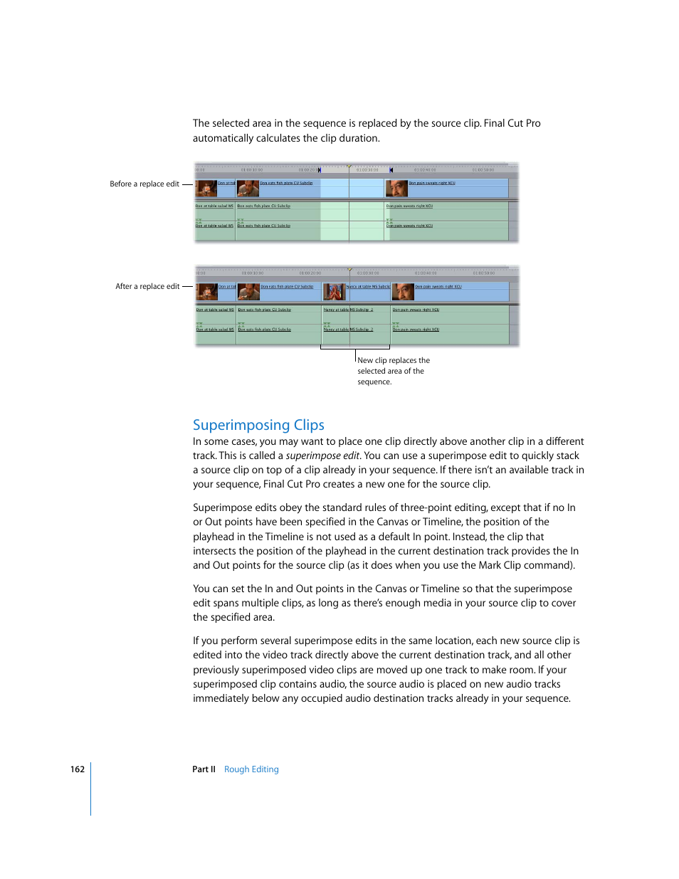 Superimposing clips | Apple Final Cut Pro 6 User Manual | Page 495 / 2033