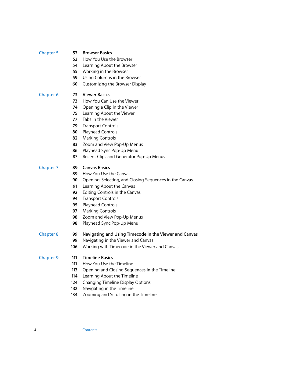 Apple Final Cut Pro 6 User Manual | Page 5 / 2033