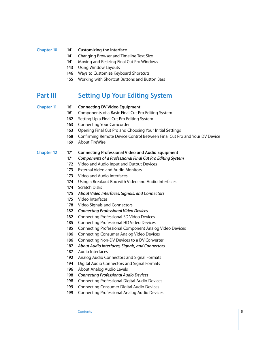 Part iii setting up your editing system | Apple Final Cut Pro 6 User Manual | Page 6 / 2033