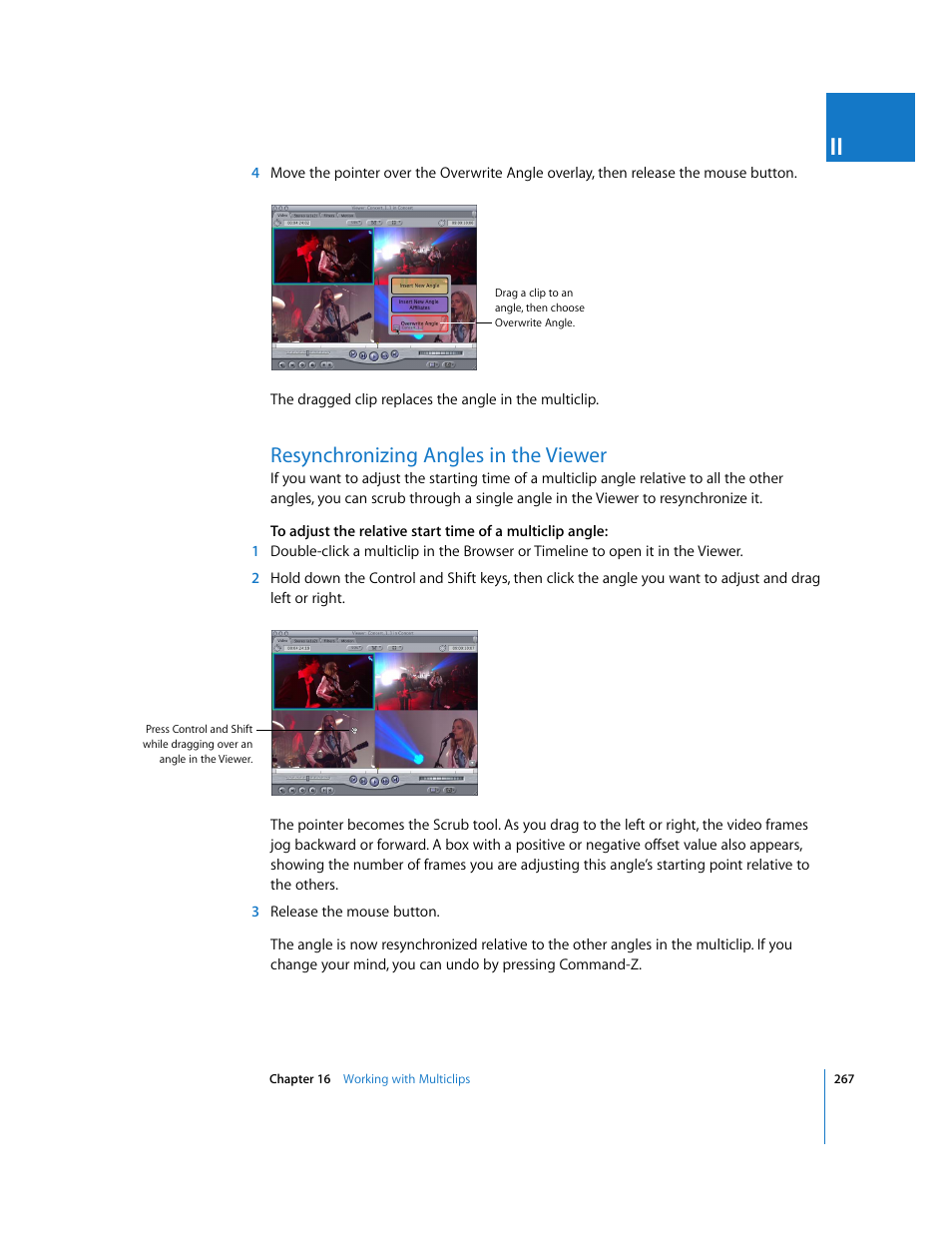 Resynchronizing angles in the viewer | Apple Final Cut Pro 6 User Manual | Page 600 / 2033