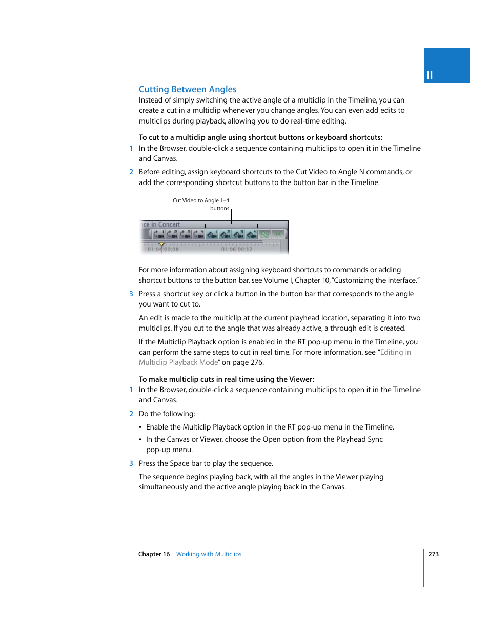 Cutting between angles | Apple Final Cut Pro 6 User Manual | Page 606 / 2033