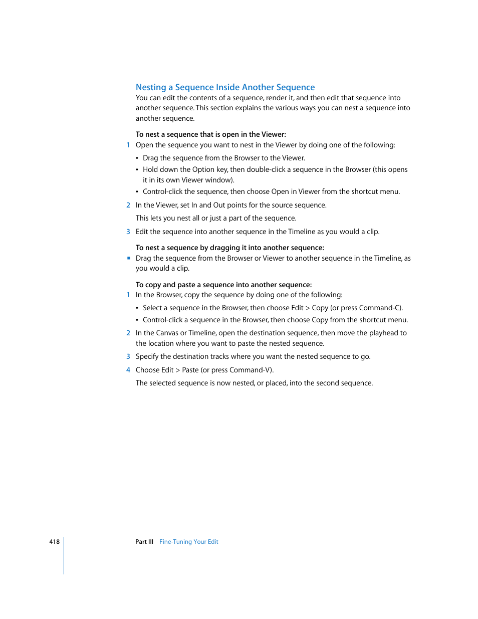 Nesting a sequence inside another sequence | Apple Final Cut Pro 6 User Manual | Page 751 / 2033