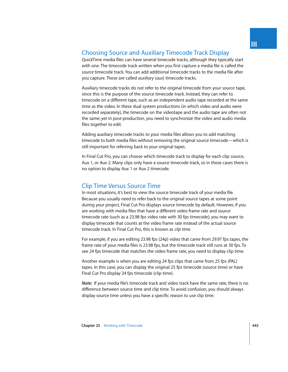 Clip time versus source time | Apple Final Cut Pro 6 User Manual | Page 776 / 2033