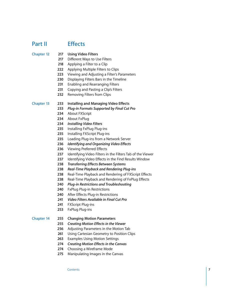 Part ii effects | Apple Final Cut Pro 6 User Manual | Page 792 / 2033